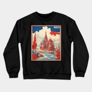 Far East Russia Vintage Tourism Poster Crewneck Sweatshirt